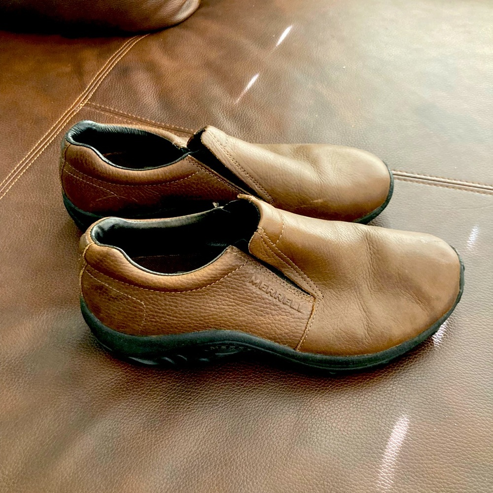 Merrell Ortho-lite size 10 mahogany brown shoes in good condition
